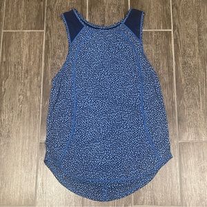 Blue Lululemon workout tank top